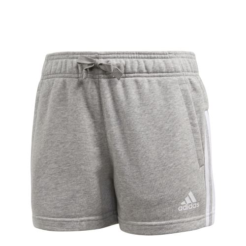 Short junior femme adidas Essentials 3-Stripes Mid 4/5 ans Gris