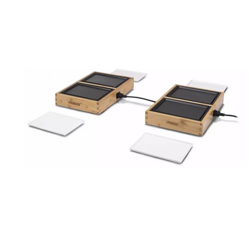 Princess Dinner4All 104040 Pure - Teppanyaki grill - elektrisch - 287 sq. cm - hout