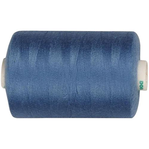 Creotime fil à coudre polyester bleu 1000 mètres