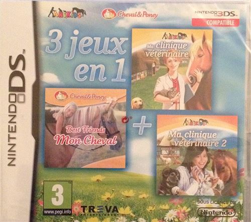 3 jeux en 1 : ma clinique veterinaire + ma clinique veterinaire 2 + best friends mon cheval