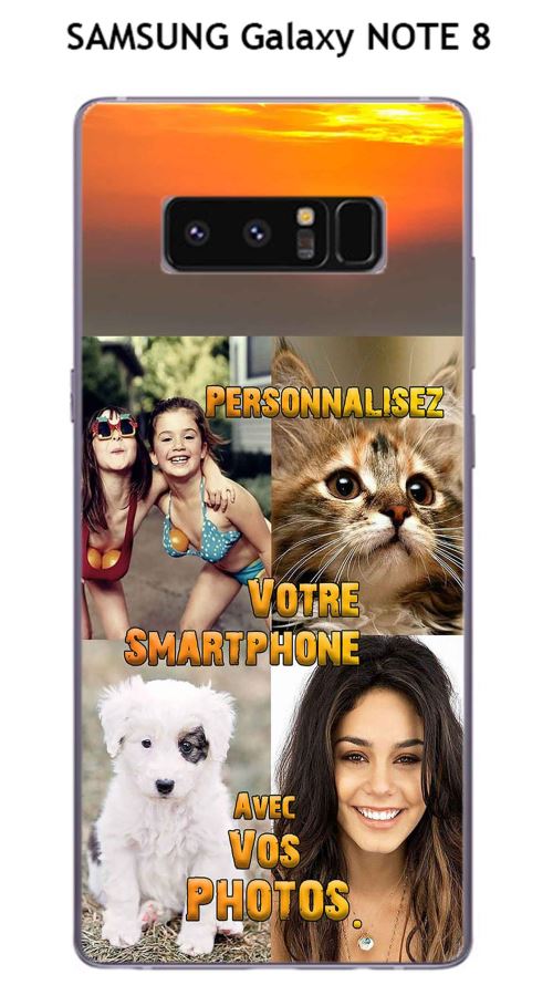 Coque SAMSUNG Galaxy NOTE 8 design Personnalisée avec VOS photos