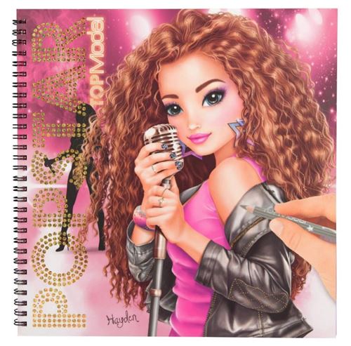 TOPModel livre de coloriage Popstar girls 26 cm papier
