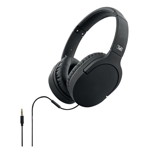 T'nB TRAVEL2 - Écouteurs avec micro - circum-aural - filaire - jack 3,5mm - isolation acoustique - noir