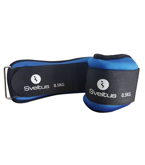 Sveltus simple ou poids au poignet 500 grammes 2 pièces bleu/noir
