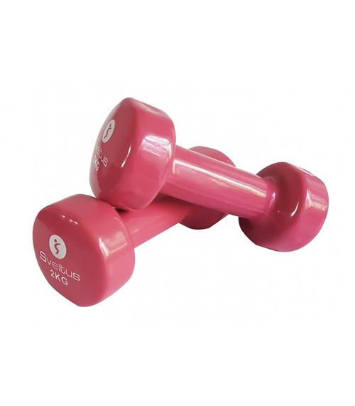 Sveltus haltère époxy 2 x 2 kg rose