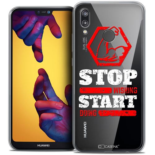 Coque Crystal Gel Huawei P20 LITE (5.84 ) Extra Fine Quote - Start Doing
