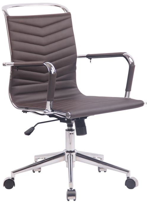 Fauteuil de bureau Burnley Similicuir ou véritable Cuir , Café/Similicuir