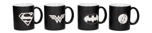 Sd Toys Tasses Gravures Laser Univers Dc, Céramique, Noir, 9 X 8 X 12 Cm, 4 Unités