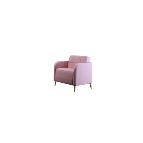 Finlandek Fauteuil Inkeri - Tissu Rose - Scandinave - L 68 X P 69 Cm