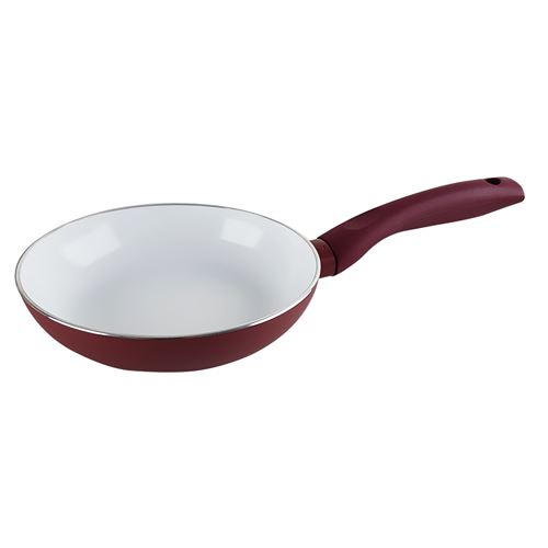 Pôele de cuisson céramique anti-adhésive - tous feux dont induction - 18 cm - Thebe Granate
