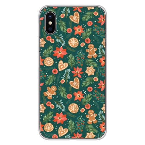 Coque en silicone imprimée compatible Apple iPhone XS Max NO Pain d'épice