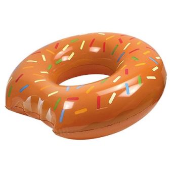 Beach Toy Bouée Donut XXL 110 Cm – La Grosse Chambre à Air Marron Pour Piscine Et Plage