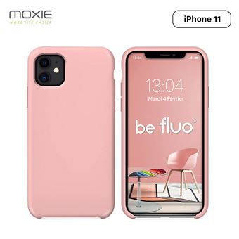 coque iphone 11 rose fluo