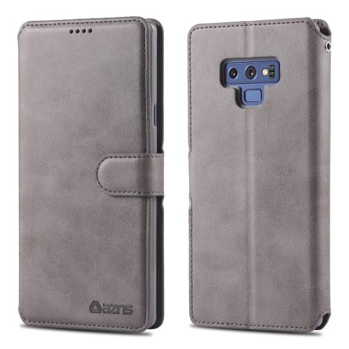 Etui en PU avec support gris pour votre Samsung Galaxy Note9 N960