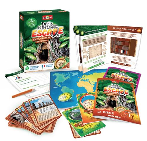 Jeu de cartes Bioviva Défis Nature Escape Exploration Secrète Jeu de cartes Bioviva Défis Nature Escape Exploration Secrète