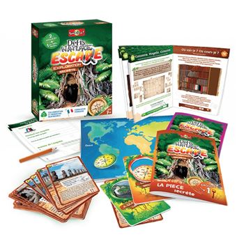 Jeu de cartes Bioviva Défis Nature Escape Exploration Secrète