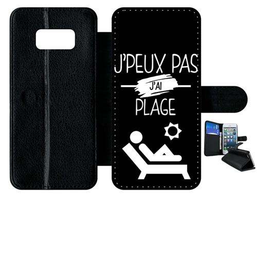Etui à rabat samsung galaxy s8 j peux pas j ai plage 2
