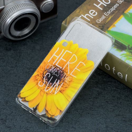 Coque en TPU impression de motif tournesol pour votre Huawei P30