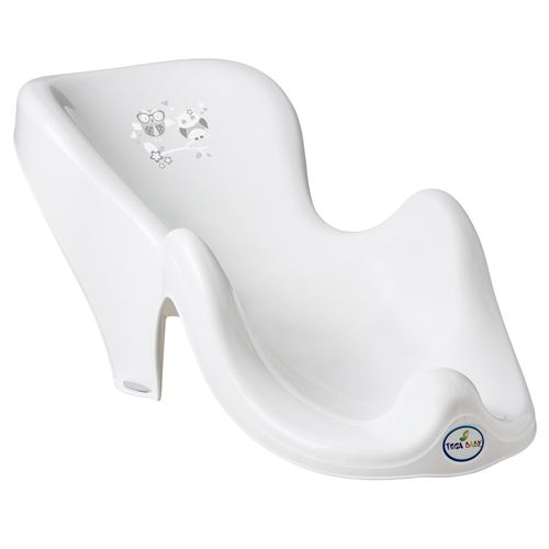 Fauteuil transat de bain b&eacute;b&eacute; plastique rigide blanc owls