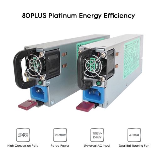 Zitainn Alimentation, rendement élevé d'alimentation de commutation 2600W, 94% pour l'extraction de l'équipement Ethereum 100-240V