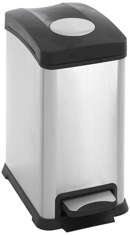 Poubelle rejoice step bin 12l inox mat, eko