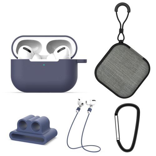 GENERIQUE - Coque de protection AirPods Pro - Silicone - Bleu - Image 2