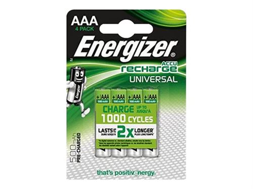 Energizer Accu Recharge Universal - Batterie 4 x AAA - NiMH - (rechargeables) - 700 mAh