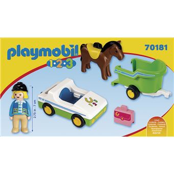 Cavalière et cheval Playmobil 1.2.3 70404