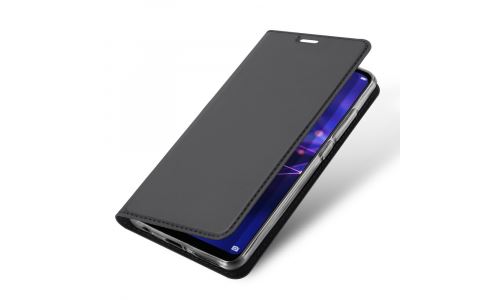 Etui folio pour Huawei Mate-20 PRO gris avec rabat latéral et fonction stand