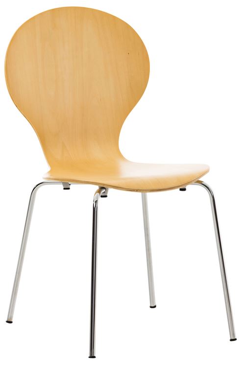 CLP Chaise de visiteur Diego en bois , Nature