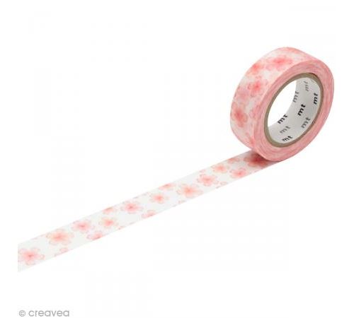 Masking Tape - Rose - Fleurs de cerisier - 15 mm x 7 m