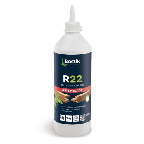 Bostik R22 Colle vinylique à bois format biberon 750g