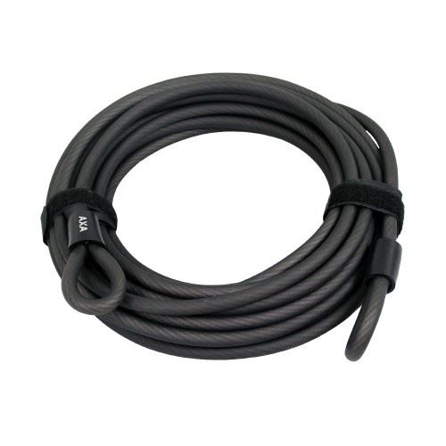 AXA câble avec double boucle Double Loop 10 mètres gris