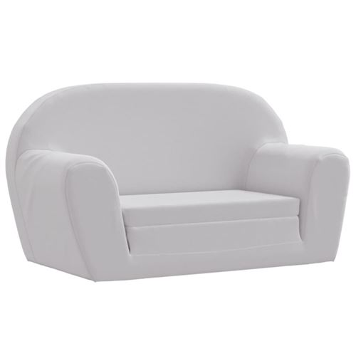 vidaXL Chaise longue pliable pour enfants Gris