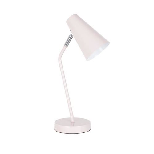 charlie-lampe de bureau orientable h40,5cm rose pastel corep
