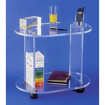 Desserte sur roulettes plexi - 1