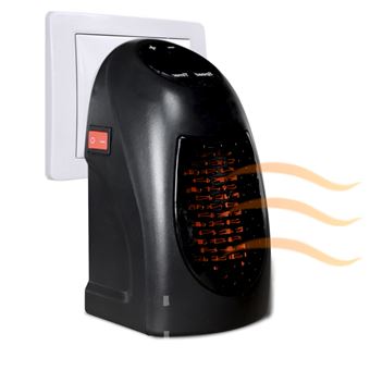 14€02 sur NEÜFU 500W Mini Chauffage électrique Soufflant Radiateur Prise EU  LED télécommande Blanc - Chauffage - Achat & prix