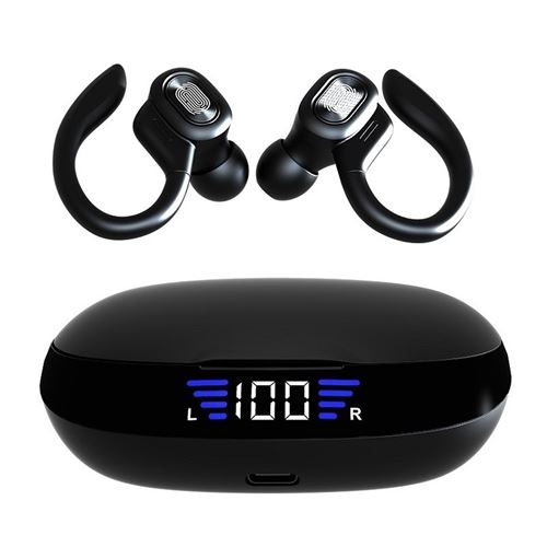 Ecouteurs Sans Fil VV2 Bluetooth 5.0 Stéréo Sport étanche - Noir