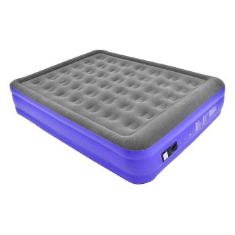 Gonflable Haut Surélevé Air Lit Matelas Matelas W Construit En pompe électrique