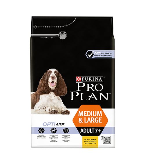 Purina Proplan - Adult 7+ - Medium et Large - Poulet - 3kg