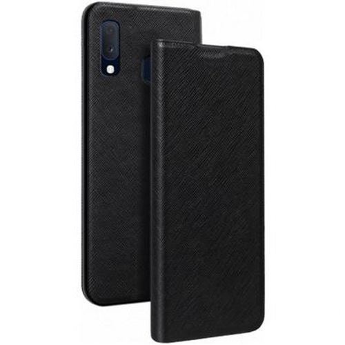 Bigben Connected folio - Achterzijde behuizing voor mobiele telefoon - synthetisch - zwart - voor Samsung Galaxy A20e