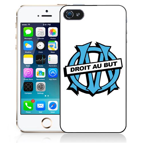 Coque pour iPhone 5C logo om marseille droit au but