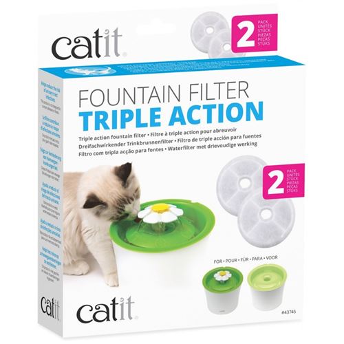 cat it lot de 2 filtres de rechange senses 2.0 - pour chat