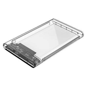 BOITIER DISQUE DUR Externe transparent USB 3.0 2.5 pouces pour SATA HDD