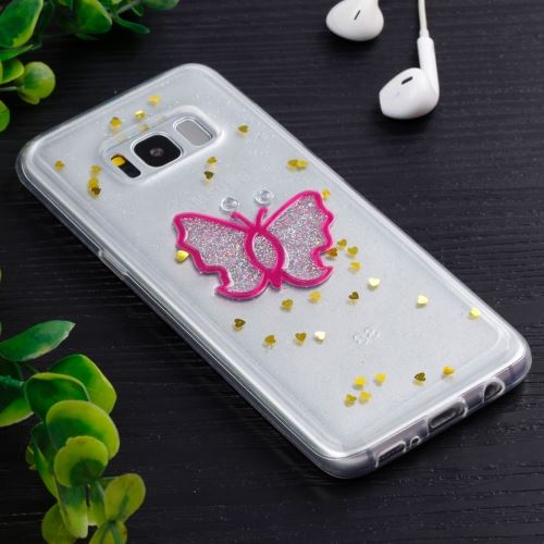Galaxy S8 + / G955 Coque Protection TPU papillon Magenta ALS52489