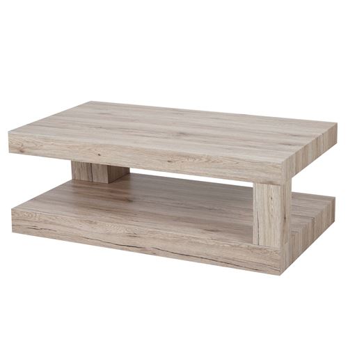 Table basse de salon MENDLER HWC-A32, structure 3D FSC 40x110x60cm aspect chêne Sanremo