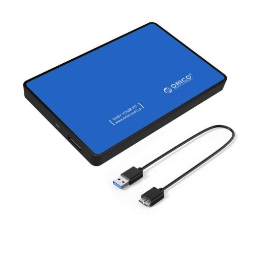 ORICO Boîtier USB 3.0 pour Disque Dur SATA III de 2,5 Pouces - Boîtier Externe HDD / SSD (Bleu)