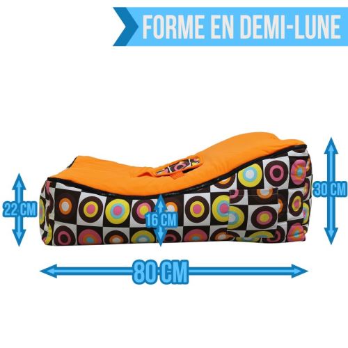 44 10 Sur Transat Pouf Bebe Avec 2 Poches De Rangement Poignee De Transport Et 2 Assises Funky Transats Pour Bebe Achat Prix Fnac