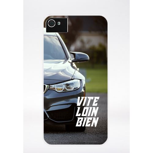 Coque Vite Loin Bien Compatible Iphone 4 Transparent
