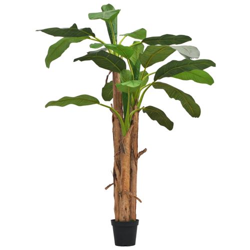 VIDAXL Bananier artificiel avec pot 250 cm Vert
